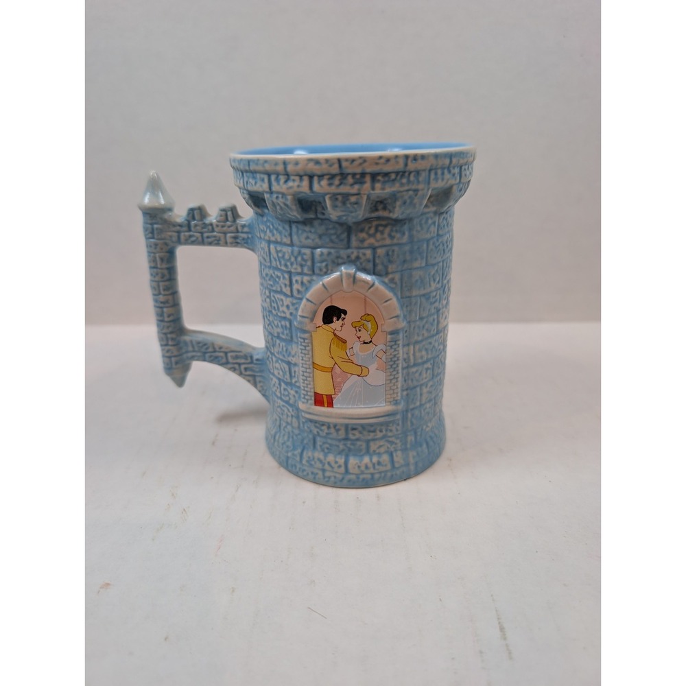 Disney Cinderella 70th Anniversary Castle Mug 3D Sculpted Handle 16 oz